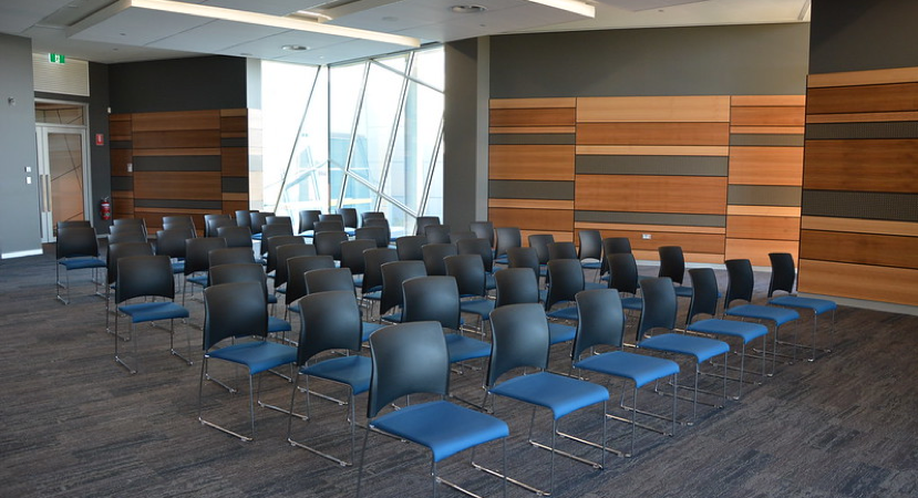 Chairs in a seminar room